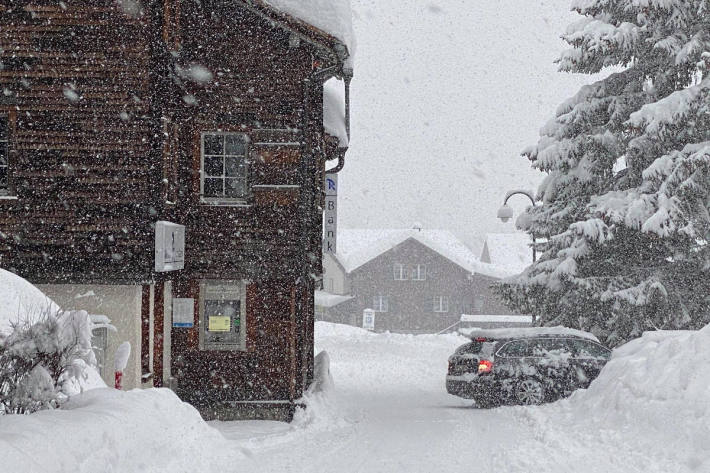 In den Bergen wird viel Neuschnee erwartet. Auf dem Bild Elm GL