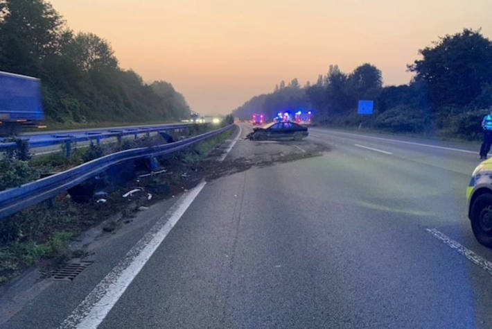 Verkehrsunfall auf der A2 Richtung Hannover