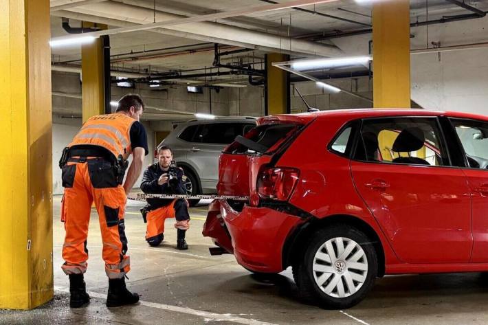 Spurensicherung am Unfallort