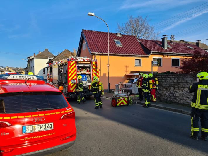 Gemeldet war in Sankt Augustin ein Küchenbrand in einer Doppelhaushälfte