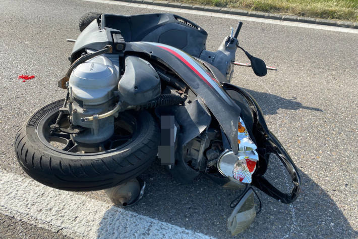 Der Motorradfahrer wurde verletzt