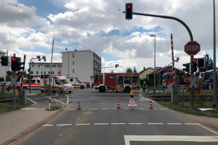 Verkehrsunfall mit zwei verletzten Personen in Worms-Pfeddersheim