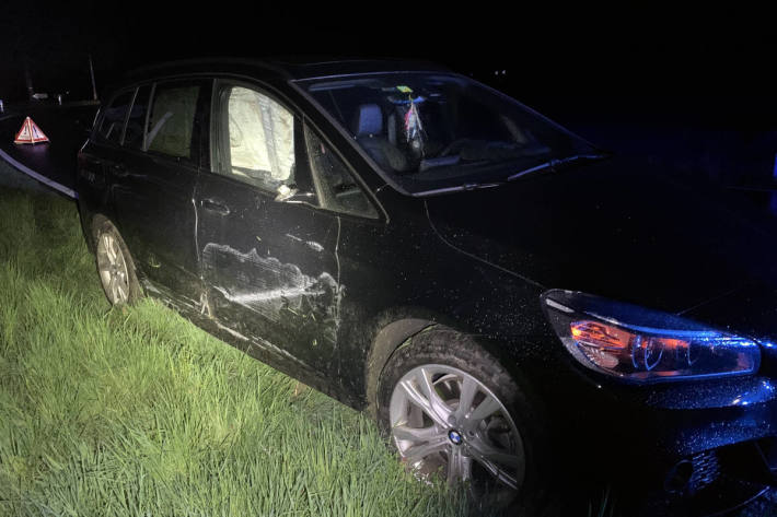 Am Unfall beteiligtes Fahrzeug bei Neunkirch