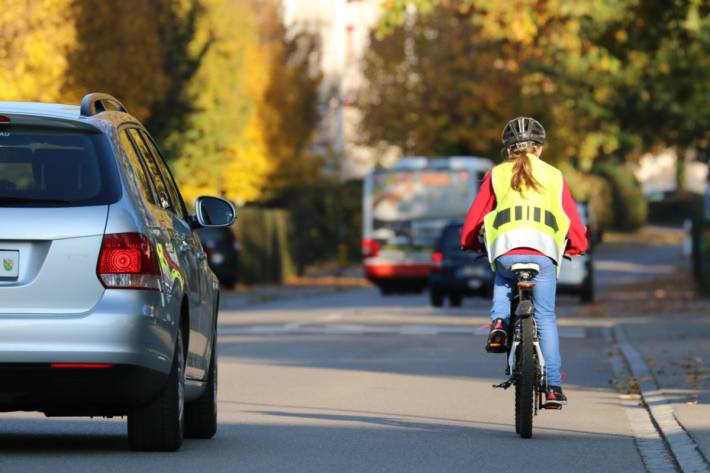 Das Leuchtwesten-Sujet des vergangenen Aktion trug das Motto "Abstand = Anstand"