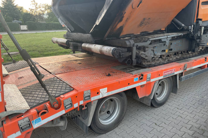 Die Maschine befand sich vollkommen ungesichert auf dem Anhänger.