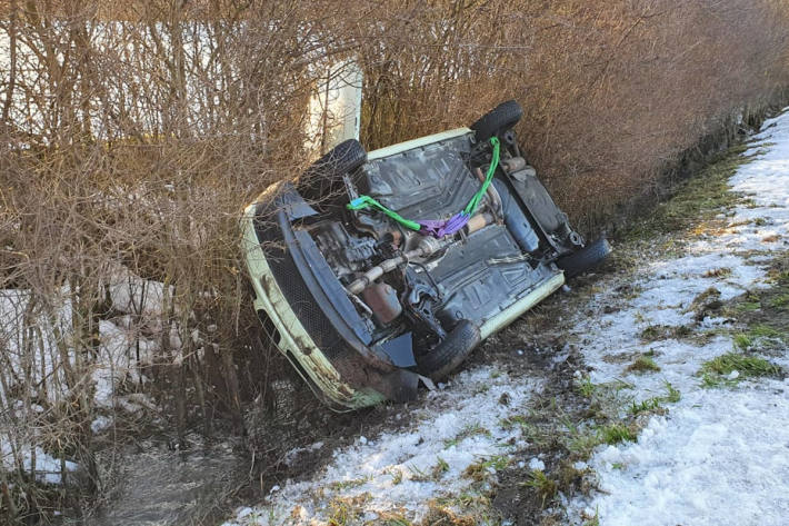 Verkehrsunfall in Borgholz durch Glatteis