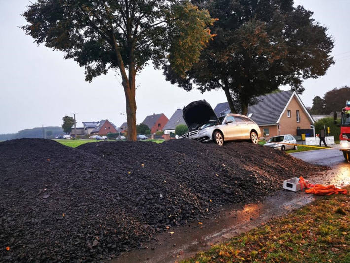 Zwei Unfälle an einer Baustelle