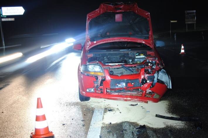 Nach dem Unfall kam es zu Verkehrsbehinderungen