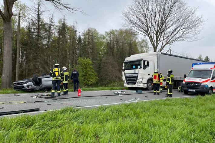 Schwerer Verkehrsunfall in Schermbeck