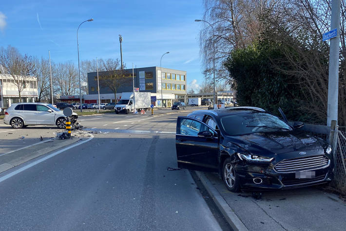 Beim Unfall wurde in Weinfelden eine Person verletzt