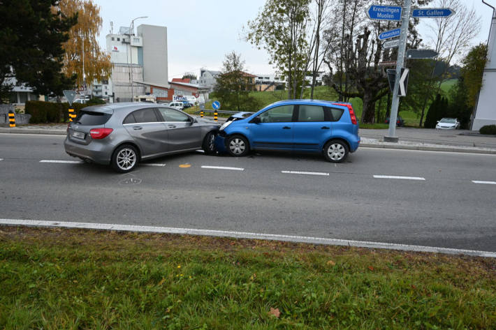 Unfall beim Abbiegen in Häggenschwil 