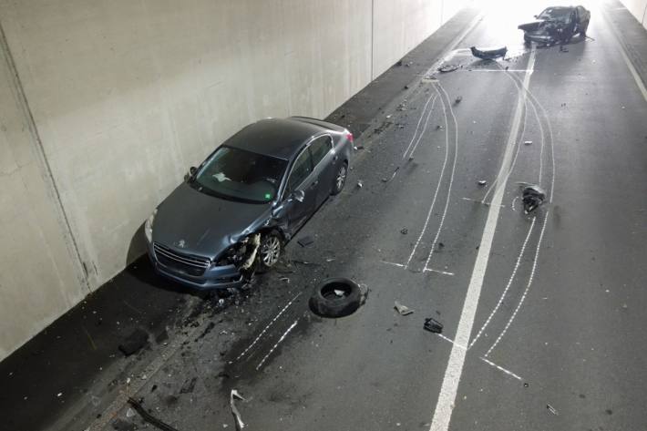 Heftiger Verkehrsunfall in Hors.