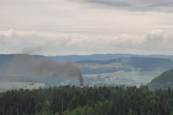 Es brennt im Bözbergtunnel.