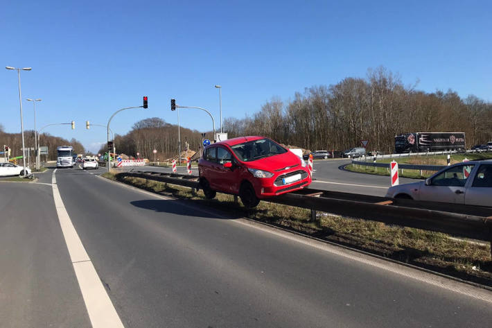 Verkehrsunfall mit glimpflichem Ausgang