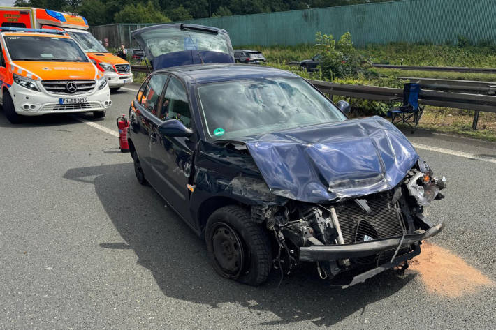 Mutter und Kleinkind konnten selbstständig das Auto verlassen.