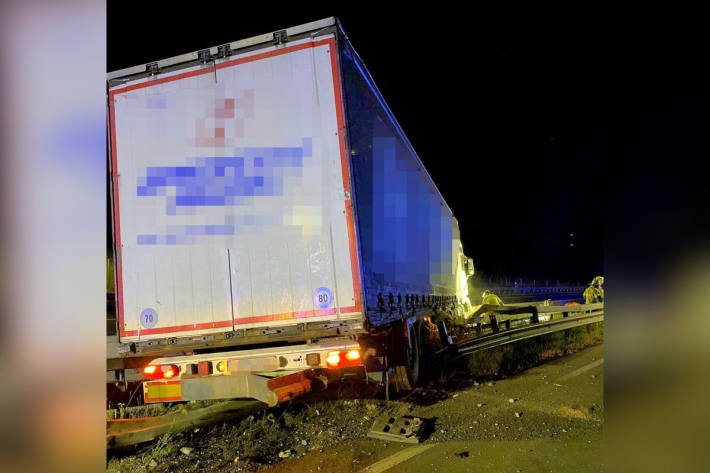 Lkw-Unfall mit stundenlangen Auswirkungen auf der A6 bei Kaiserslautern