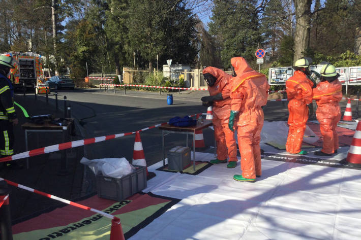 Feuerwehreinsatz am Russischen Generalkonsulat in Bonn