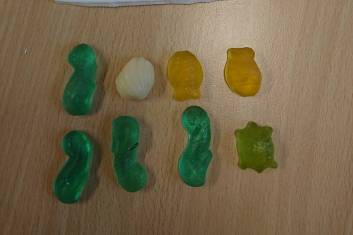 betroffene Weingummis