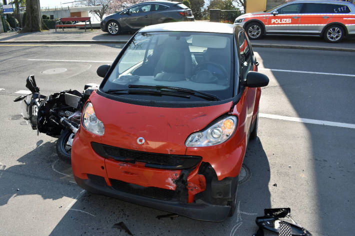 Endlage Unfallfahrzeuge