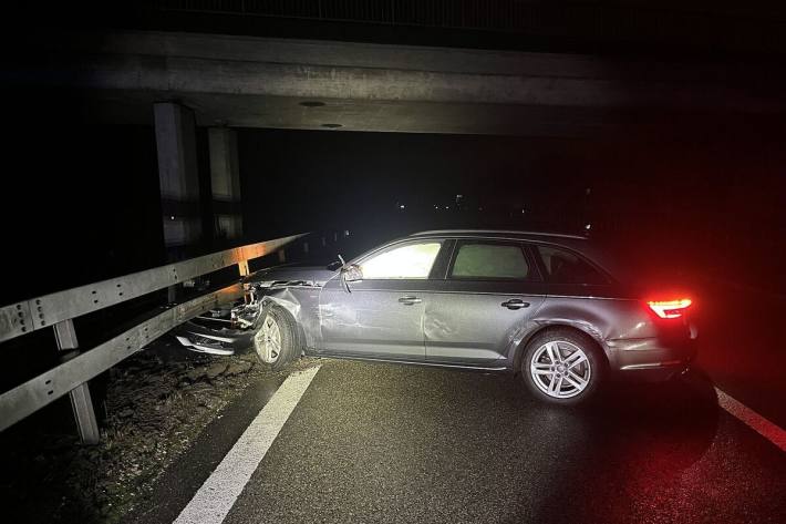 Nach dem Unfall kam es zu Verkehrsbehinderungen