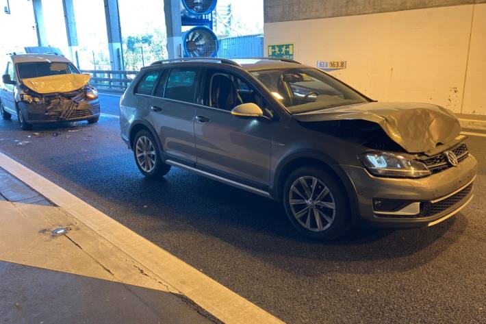 In Filzbach ereignete sich auf der A3 eine Auffahrkollision.