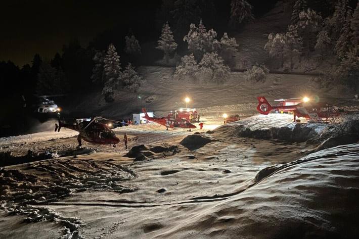 Sechs Skitourengänger wurden vermisst