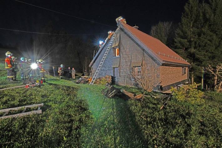 In Trogen AR ist ein Ferienhaus in Brand geraten.