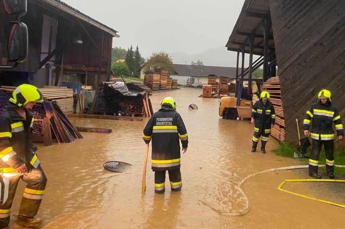 Im Einsatz standen 35 Kräfte der FF St. Paul und Granitztal