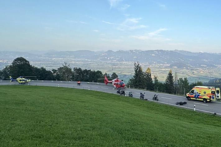 Die Stossstrasse war in beide Richtungen gesperrt