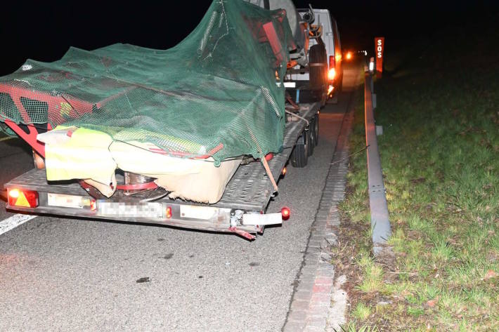 Nach dem Unfall kam es zu Verkehrsbehinderungen