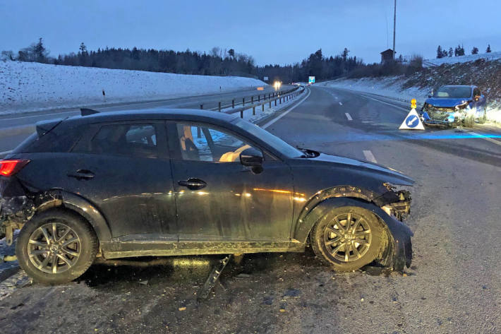  Auf Unfallstelle aufgefahren auf der A1 bei Sirnach