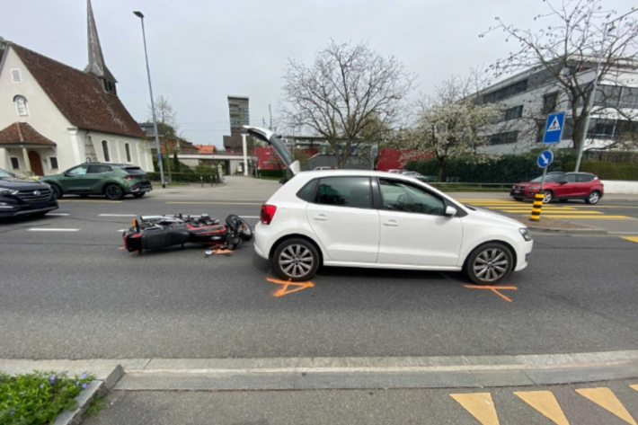 Unfallstelle Chamerstrasse