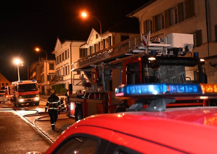 Brand in einem Restaurant