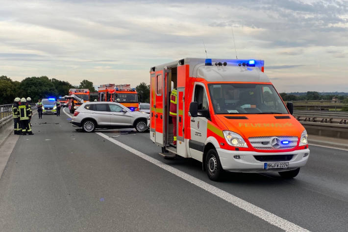 Verkehrsunfall mit einer verletzten Person in Mülheim an der Ruhr 