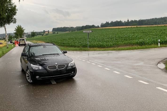 In Thalheim an der Thur ZH verletzte sich gestern ein Motorradfahrer schwer.