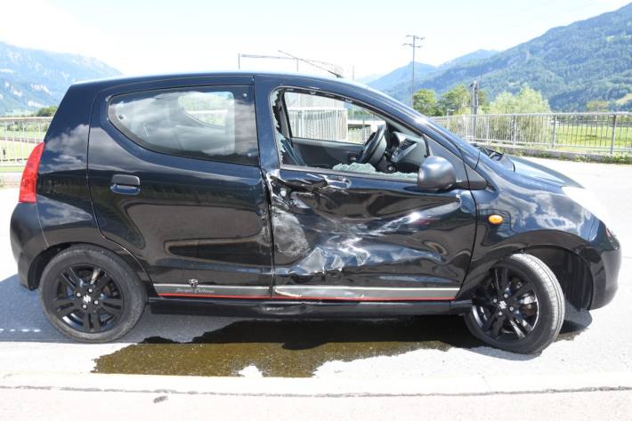 Beim Unfall von gestern in Mels SG ist grosser Sachschaden enstanden.