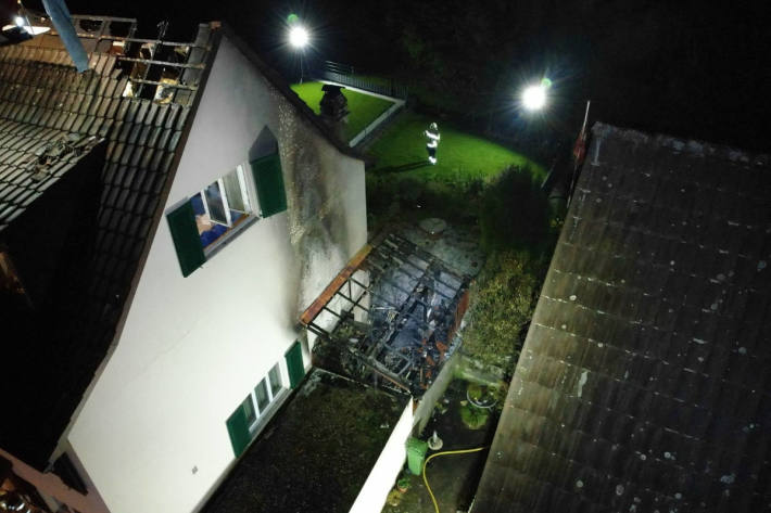 Brandausbruch in Einfamilienhaus