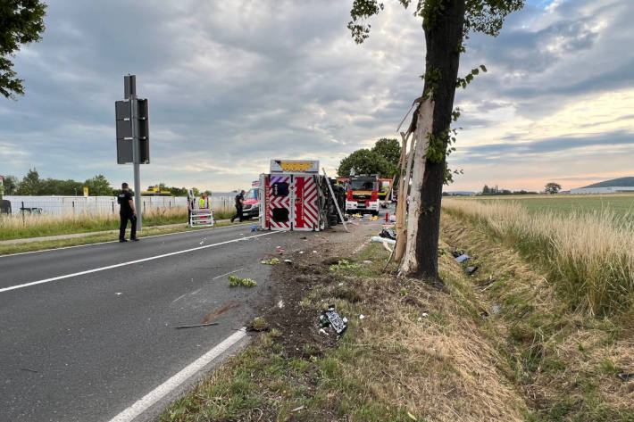 Verkehrsunfall mit Rettungswagen bei Northeim