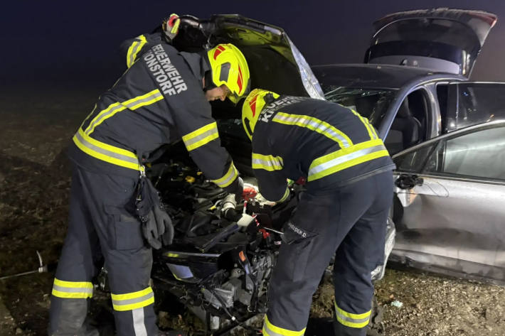 Die 25-jährige Lenkerin erlitt einen Schock.