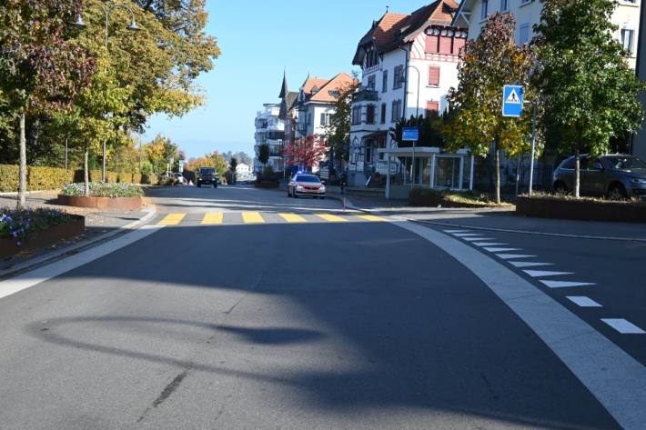 In Rorschach SG wurde gestern ein Mann auf dem Fussgängerstreifen angefahren.