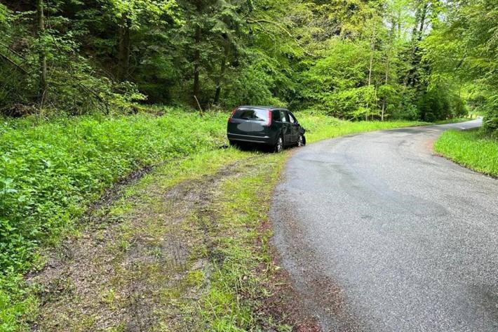 Der Fahrer liess das Auto stehen und entfernte sich zu Fuss vom Unfallort