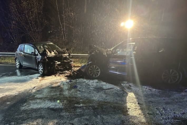 Nach dem Unfall kam es zu Verkehrsbehinderungen