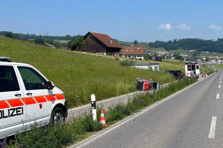 Der Senior wurde bei dem Selbstunfall lebensgefährlich verletzt