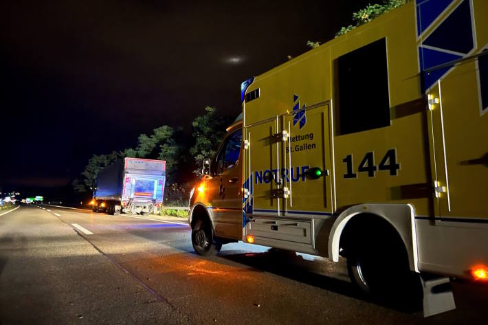 Die A1 war stundenlang gesperrt 