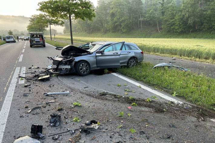 Der Unfall sorgte für Verkehrsbehinderungen