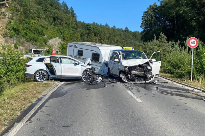 Ein schrecklicher Unfall hat sich heute Abend in Beringen zugetragen.