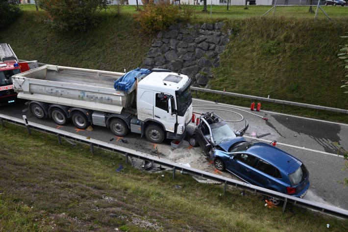 Blick auf die Unfallstelle
