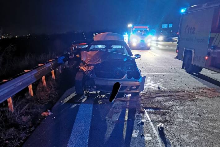 In Ludwigshafen kam es gestern zur Kollision beim Einfahren auf die Autobahn