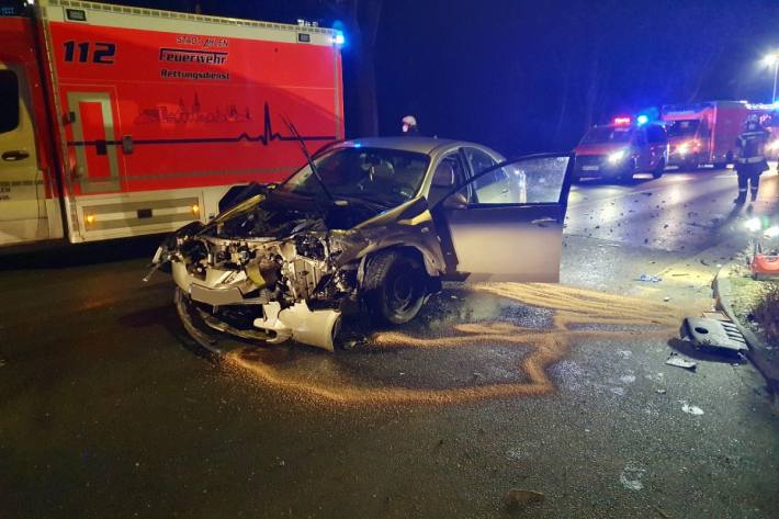 Ein heftiger Unfall ereignete sich gestern in Ahlen