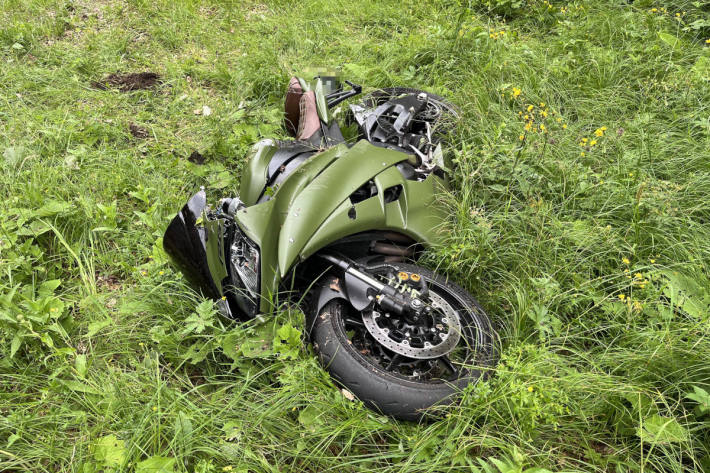 Durch den Unfall wurde der Töfffahrer unbestimmt verletzt.